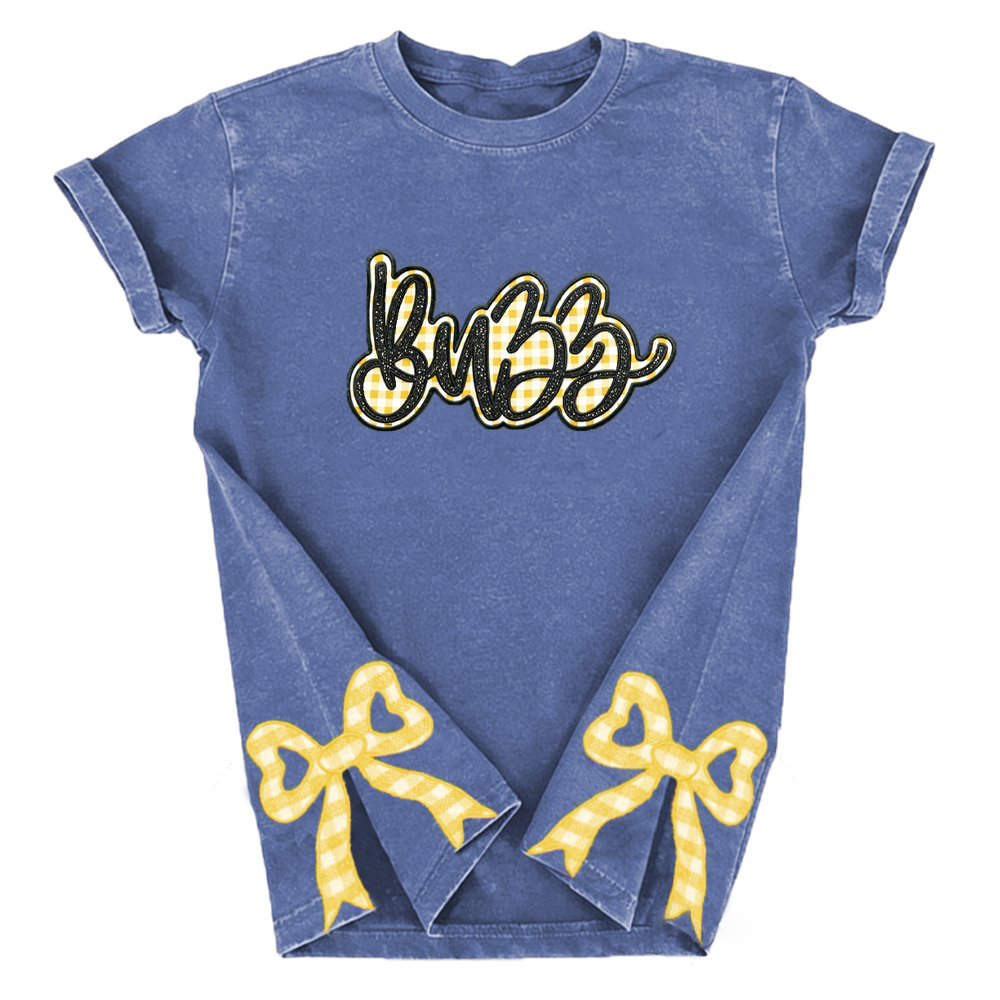 Proudstitch Glitter Team Plaid Fabic Background Distressed Sports with Plaid Fabic Side Bow