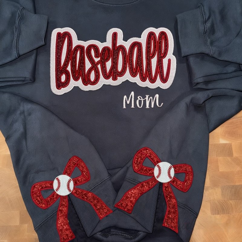 Proudstitch Sport Mom Side Bows Apparel Team Spirit Customizable Sweatshirt Hoodie