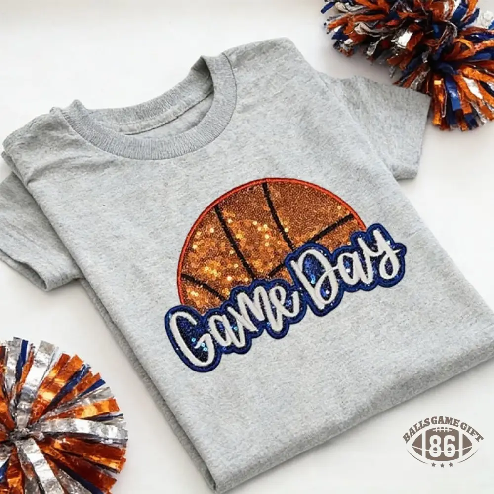 Proudstitch Personalized Basketball Game Day T-Shirt Basketball Mom T-Shirt
