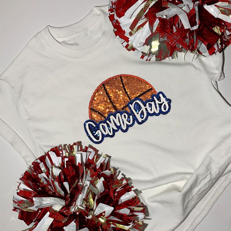 Proudstitch Personalized Basketball Game Day T-Shirt Basketball Mom T-Shirt