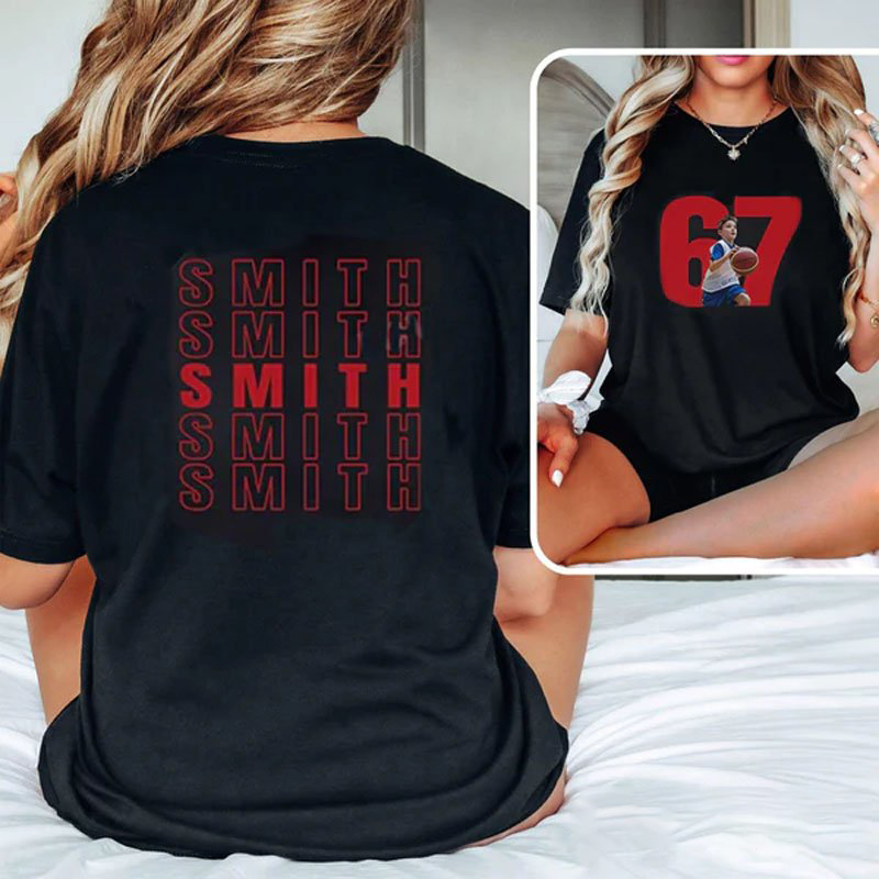 Proudstitch Custom Family Photo Sport T-Shirt Personalized Cheer Tee