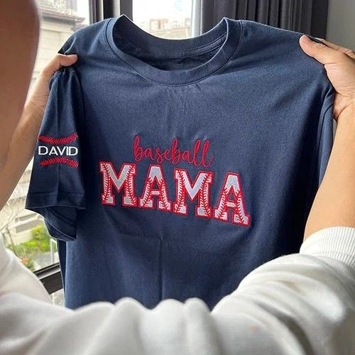 Embroidered Sport Mama Crewneck Sweatshirt Gifts for Sports Mom