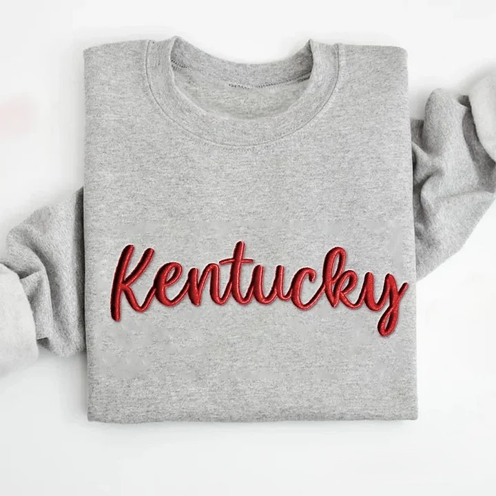 Personalized 3D PUFF Embroidery Sweatshirt Custom Mascot or Name