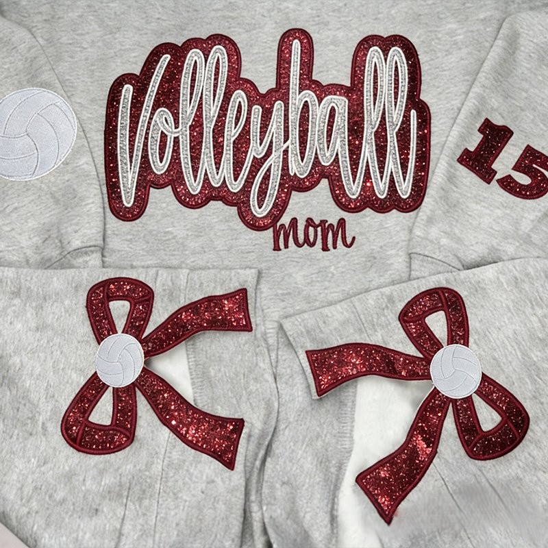 Proudstitch Sport Mom Side Bows Apparel Team Spirit Customizable Sweatshirt Hoodie