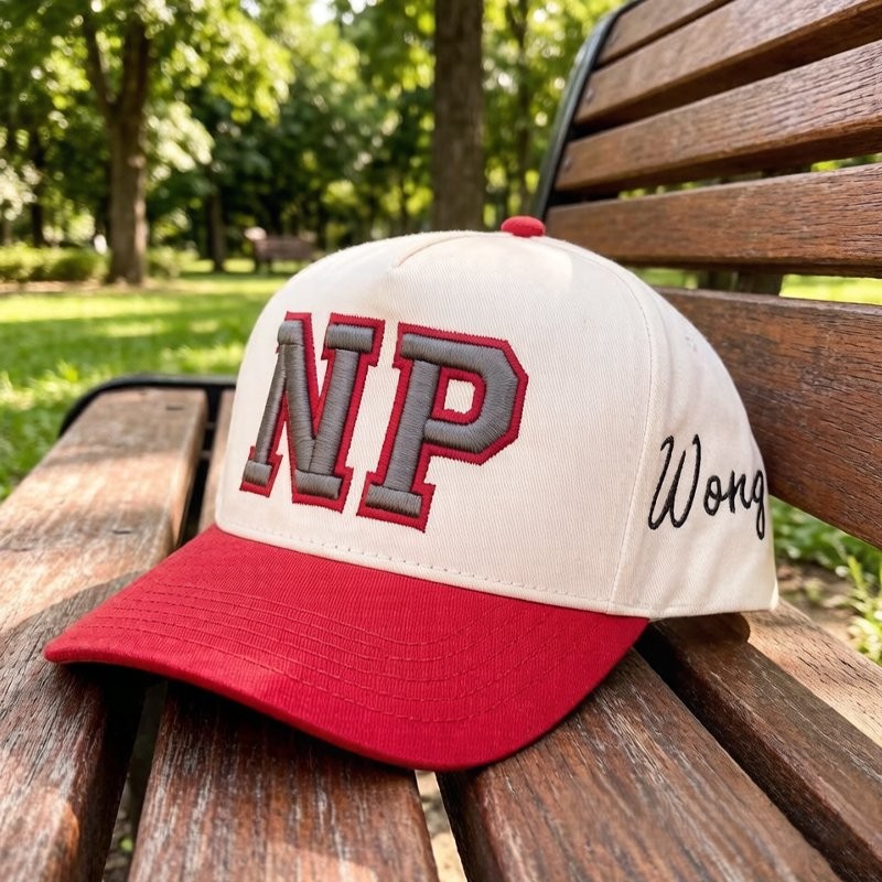 Proudstitch Custom Sports Number and Letter Hat Puff Embroidery Game Day Baseball Cap