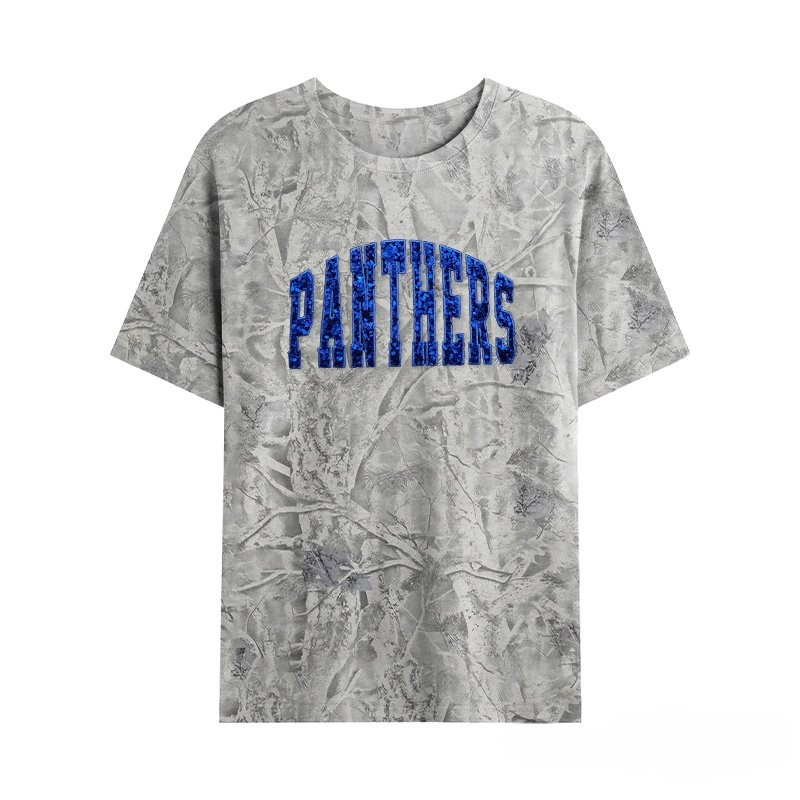 Personalized Custom Sequin Team Name Camo Sweatshirt Embroidered Sequin T-Shirt Hoodie