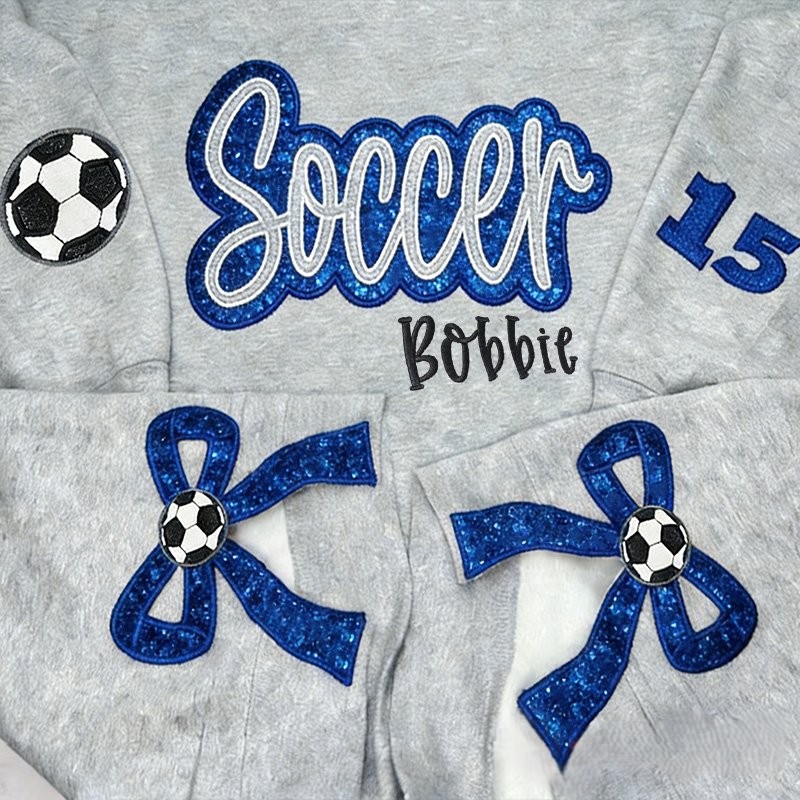 Proudstitch Sport Mom Side Bows Apparel Team Spirit Customizable Sweatshirt Hoodie