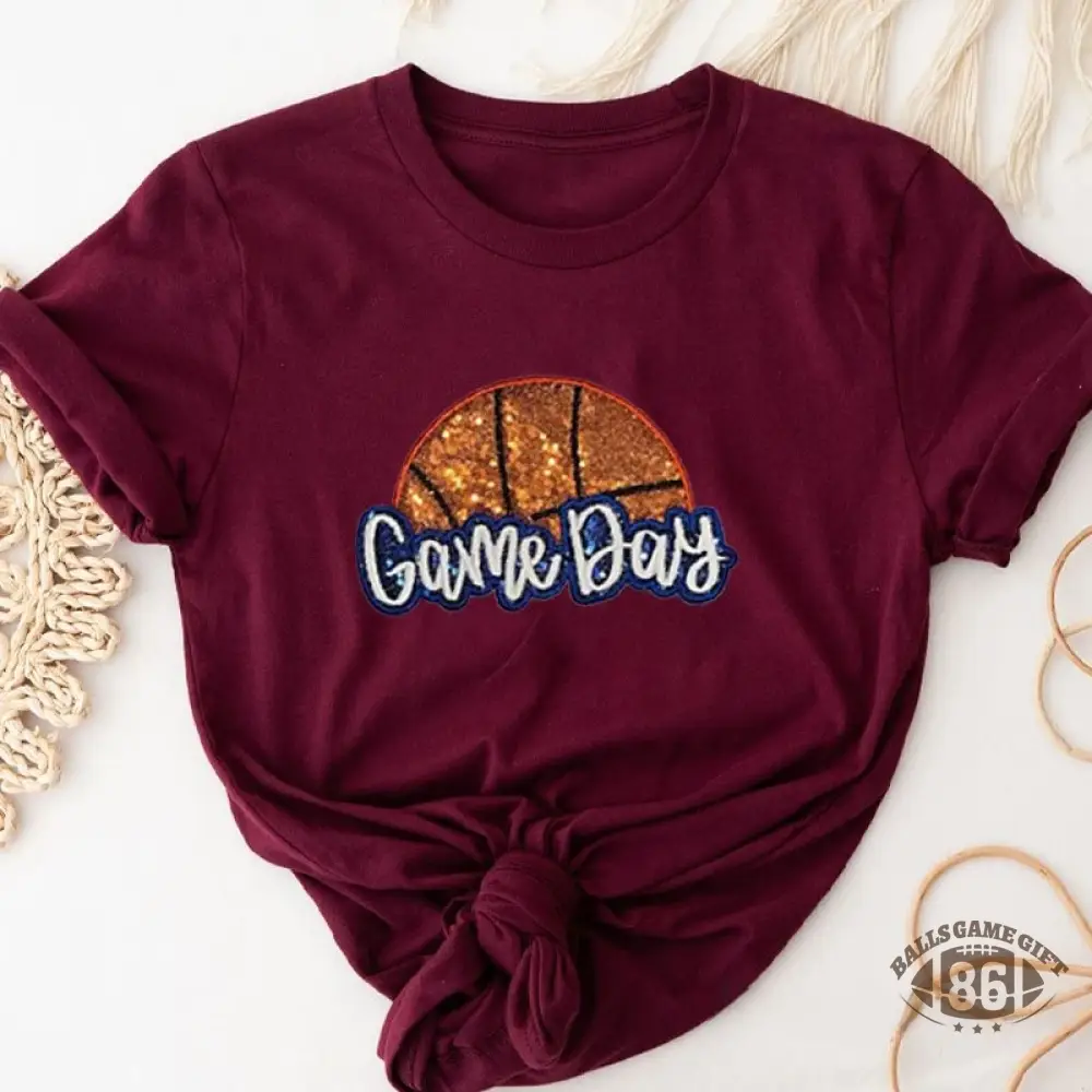 Proudstitch Personalized Basketball Game Day T-Shirt Basketball Mom T-Shirt