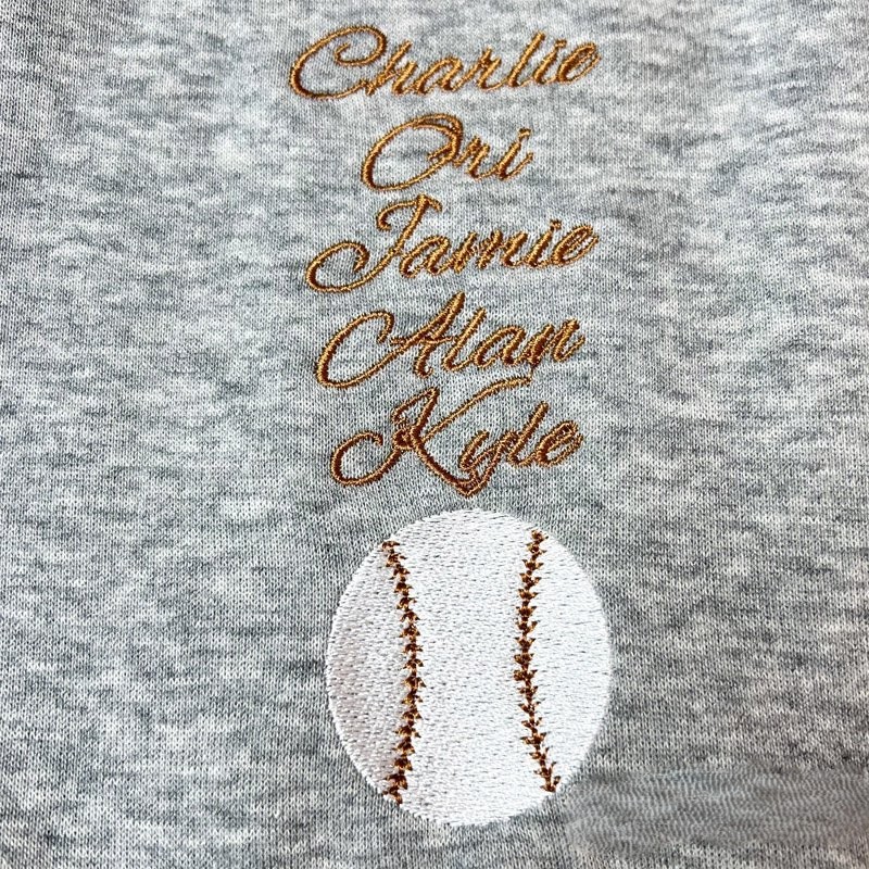 Proudstitch Embroidered Baseball Mom or Dad with Personalized Photo Baseball Mom Dad Sweatshirt