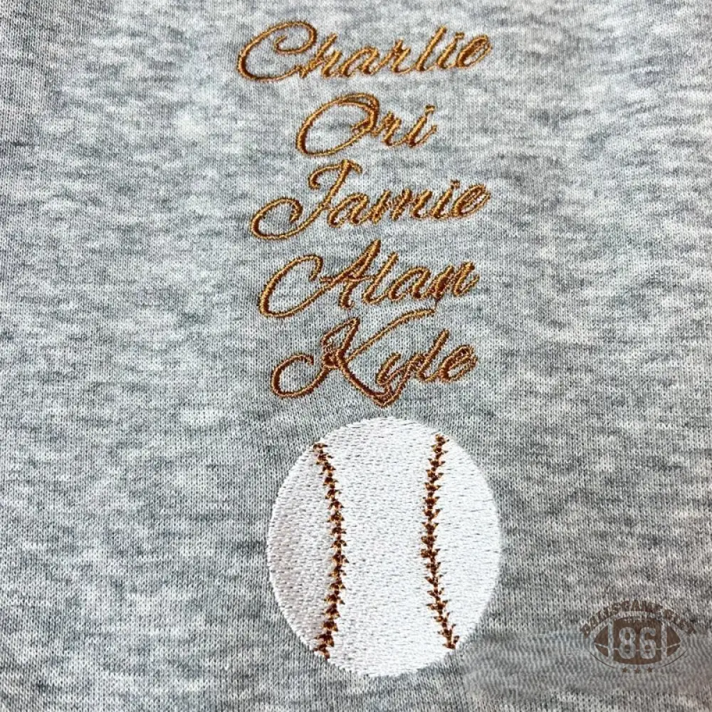 Proudstitch Embroidered Baseball Mom or Dad with Personalized Photo Baseball Mom Dad Sweatshirt