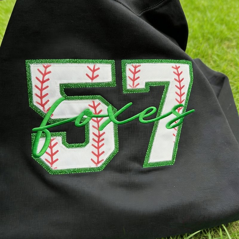 Proudstitch Custom Embroidered Sport Number Team Spirit Sweatshirt Personalized Team Apparels