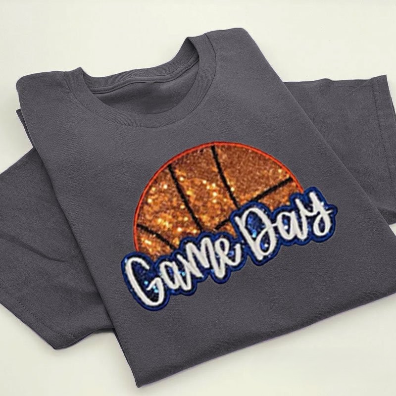 Proudstitch Personalized Basketball Game Day T-Shirt Basketball Mom T-Shirt