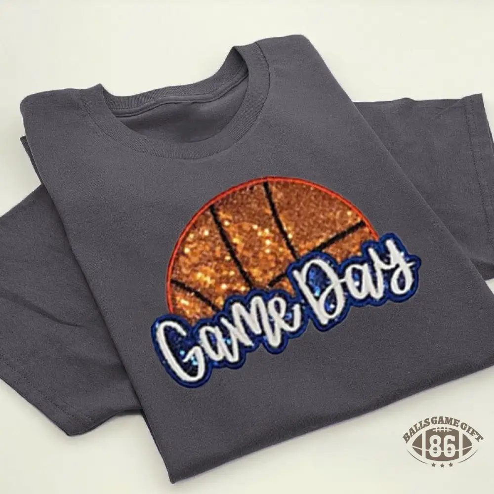 Proudstitch Personalized Basketball Game Day T-Shirt Basketball Mom T-Shirt