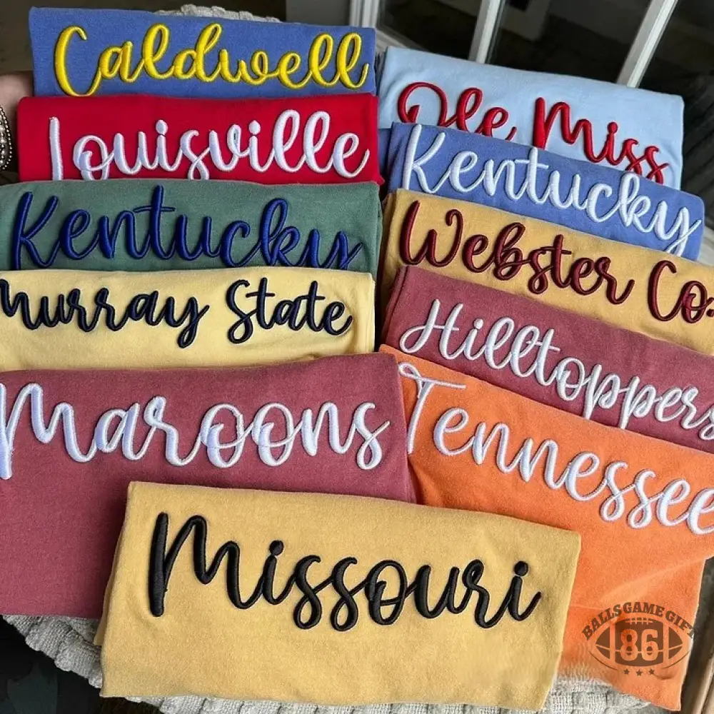 Personalized 3D PUFF Embroidery Sweatshirt Custom Mascot or Name