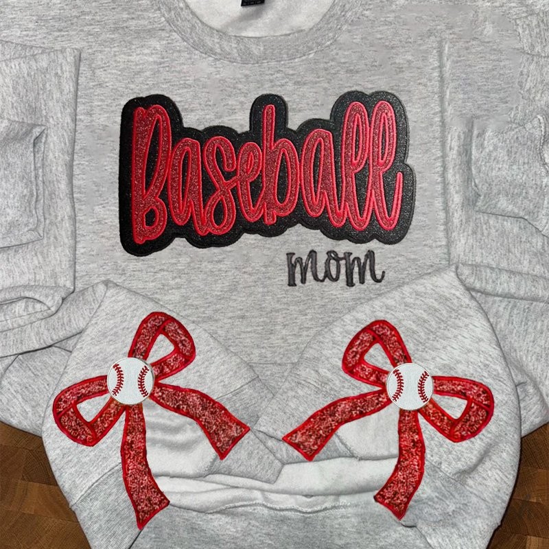 Proudstitch Sport Mom Side Bows Apparel Team Spirit Customizable Sweatshirt Hoodie