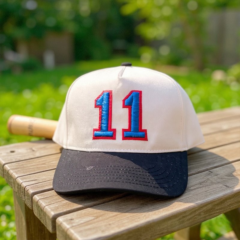 Proudstitch Custom Sports Number and Letter Hat Puff Embroidery Game Day Baseball Cap