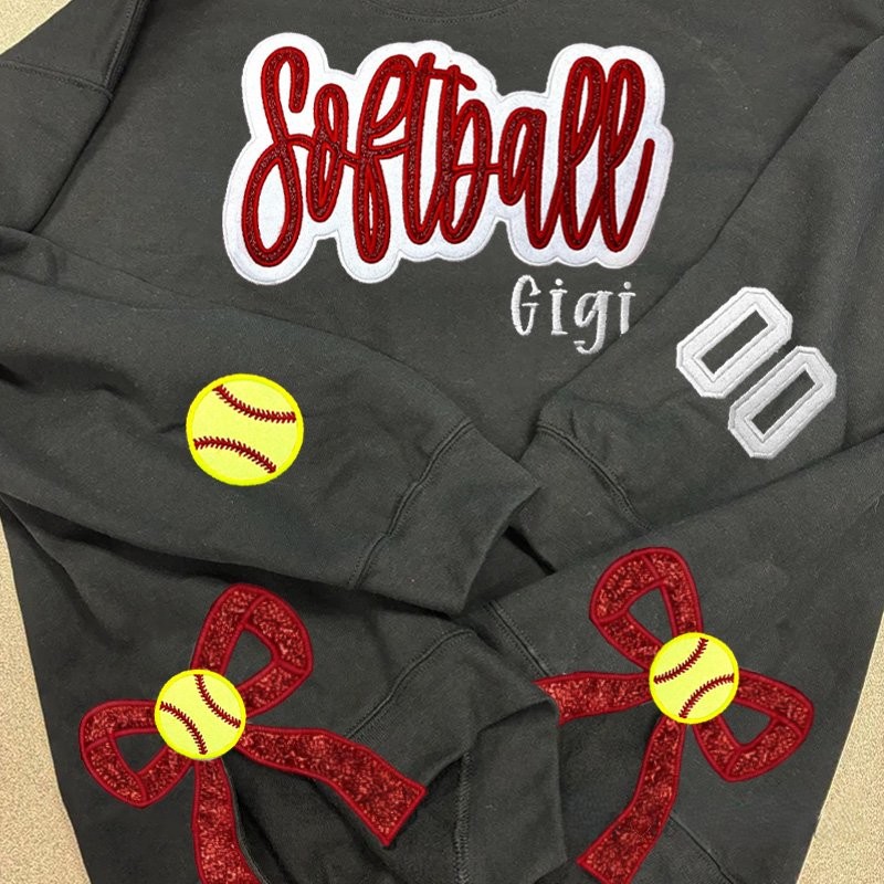 Proudstitch Sport Mom Side Bows Apparel Team Spirit Customizable Sweatshirt Hoodie