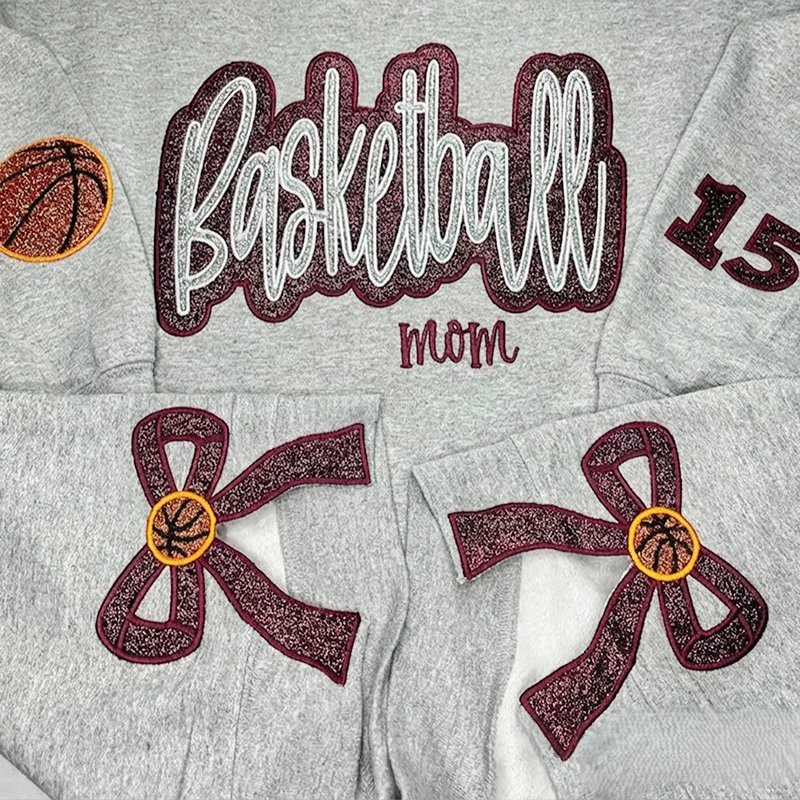 Proudstitch Sport Mom Side Bows Apparel Team Spirit Customizable Sweatshirt Hoodie