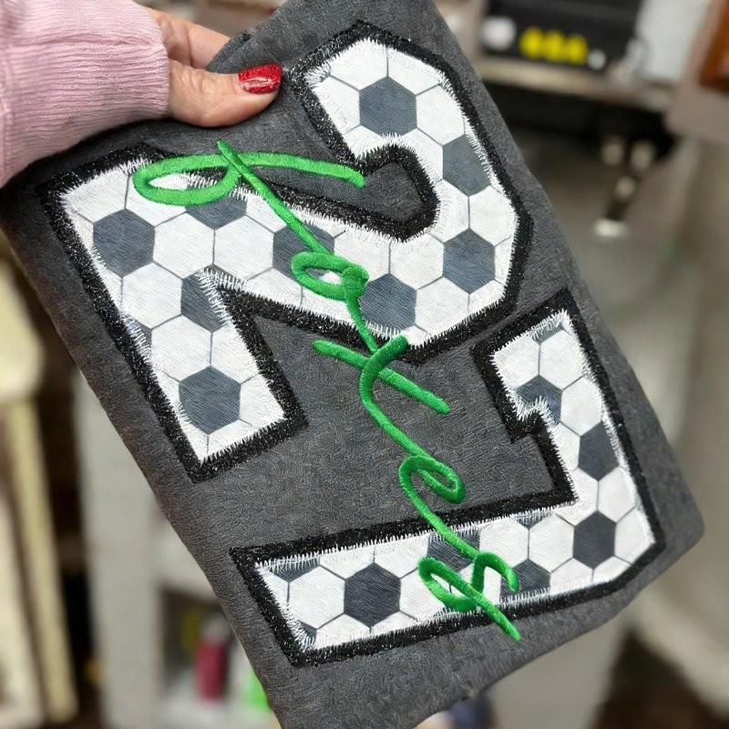 Proudstitch Custom Embroidered Sport Number Team Spirit Sweatshirt Personalized Team Apparels