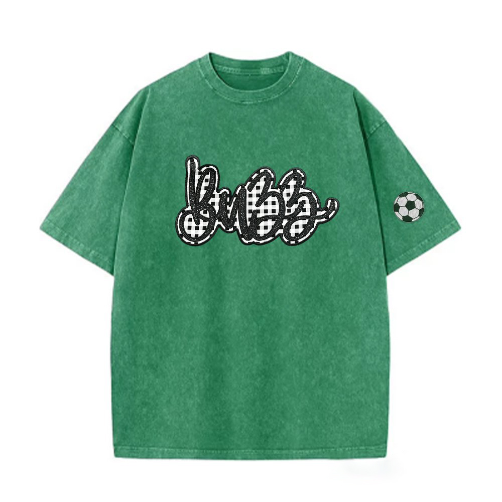 Proudstitch Glitter Team Plaid Fabic Background Distressed Sports with Plaid Fabic Side Bow