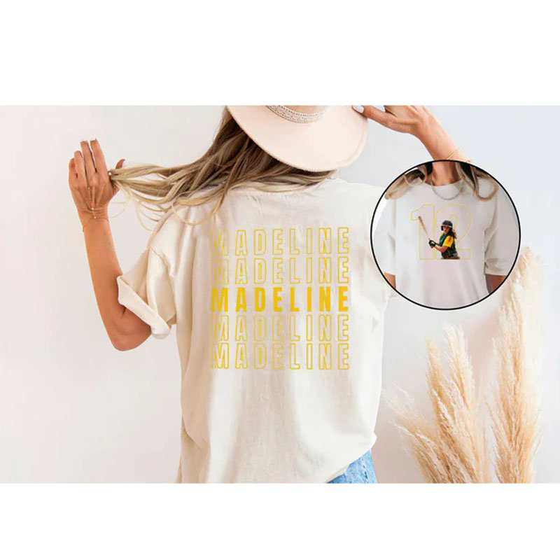 Proudstitch Custom Family Photo Sport T-Shirt Personalized Cheer Tee