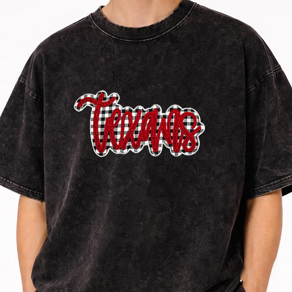 Proudstitch Glitter Team Plaid Fabic Background Distressed Sports with Plaid Fabic Side Bow