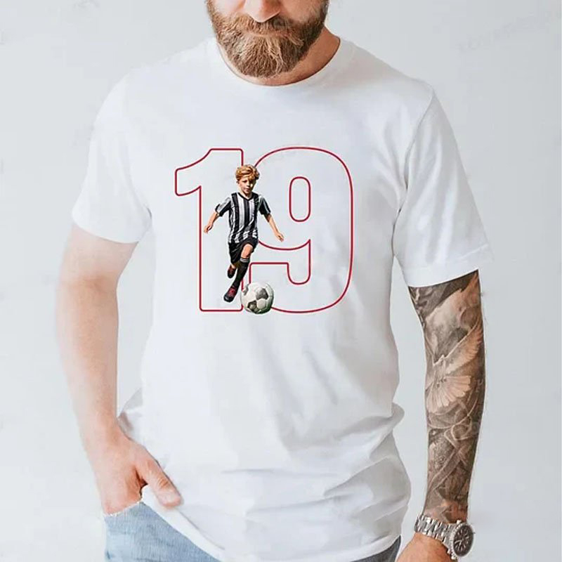 Proudstitch Custom Family Photo Sport T-Shirt Personalized Cheer Tee