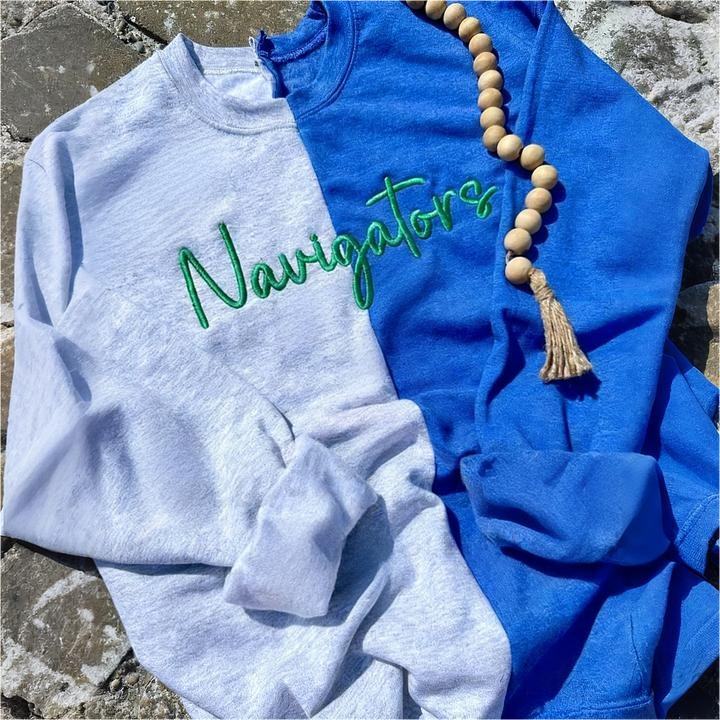 Personalized Split Color Team Mascot Apparel Trendy School Spirit Sweatshirts Gifts for Sports Mom Dad