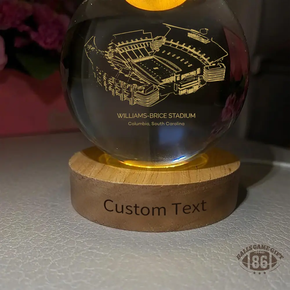 Williams-Brice Stadium 3D Spherical Crystal Ball Lamp