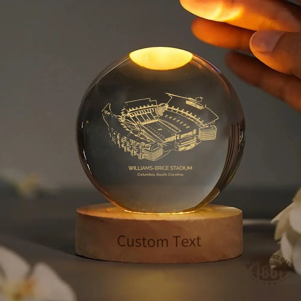Williams-Brice Stadium 3D Spherical Crystal Ball Lamp