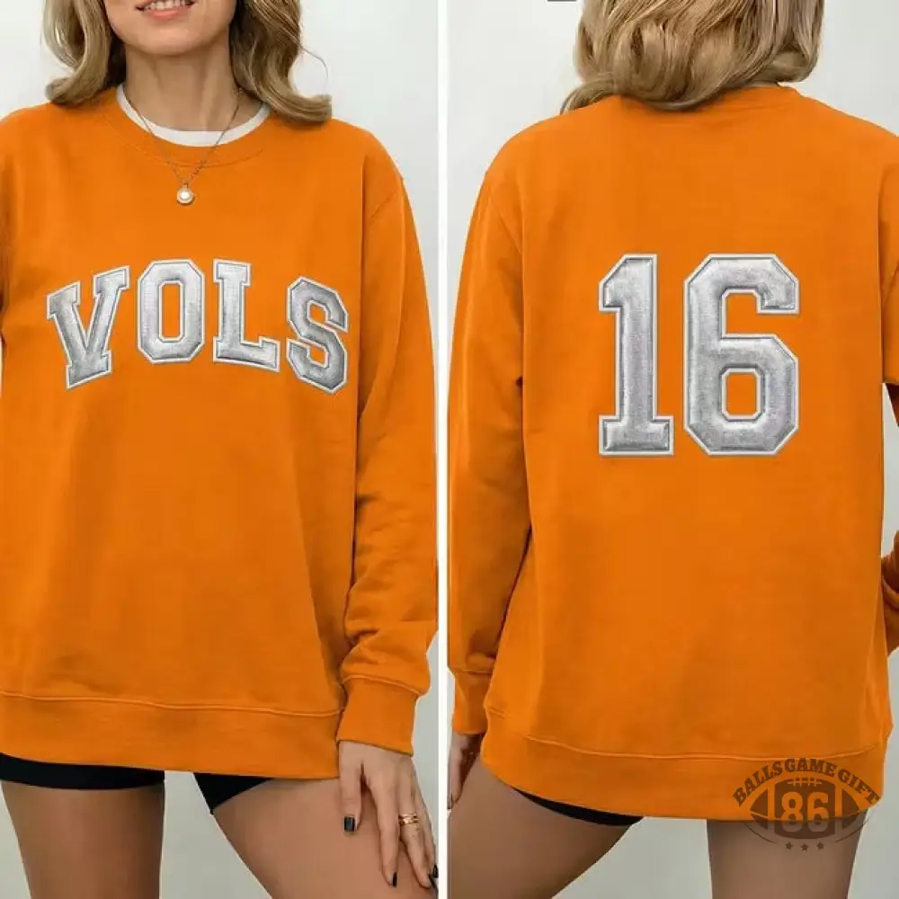 Women Oversized Football Team Number 3D Puff Print Crewneck Sweatshirt