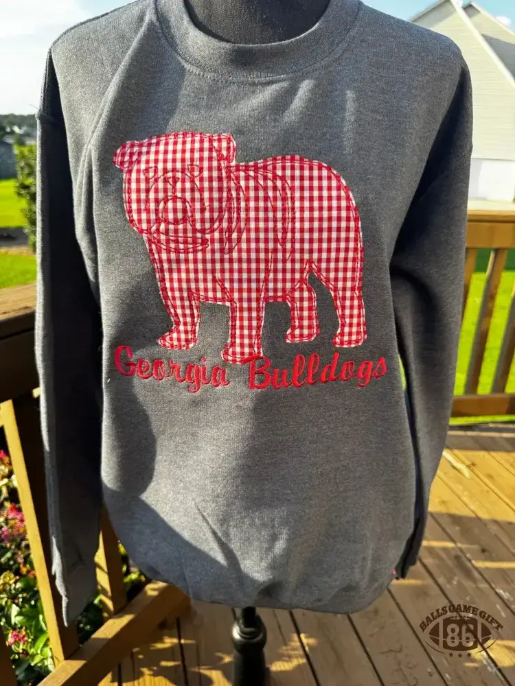 Personalized Appliqué Embroidered T-shirt Sweatshirt Crewneck, Game Day Pullover, Vintage College Style