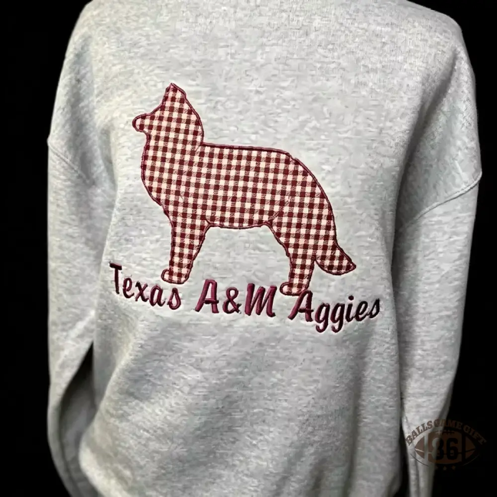 Women's Team Spirit Cute Appliqué Sweatshirt Side Bow Game Day Sweatshirt Crewneck