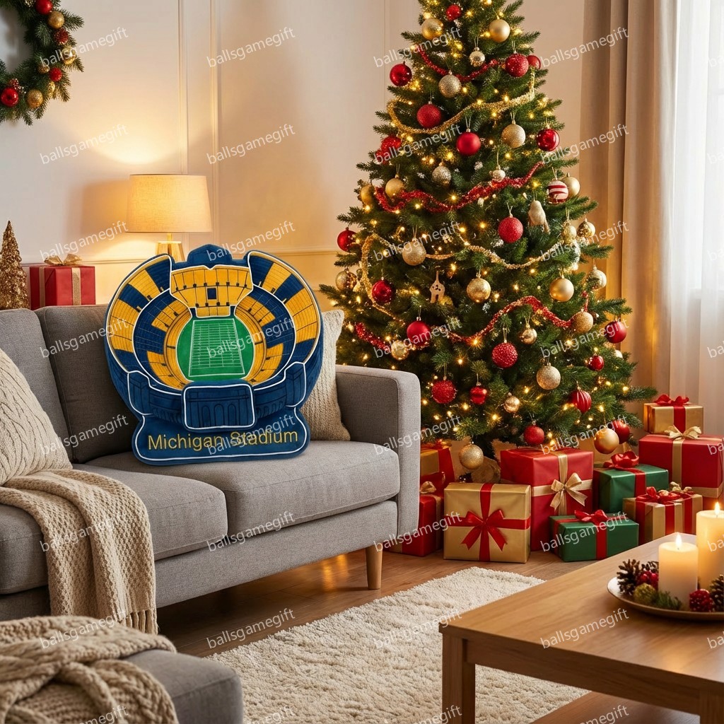 Michigan Stadium Plush Pillow