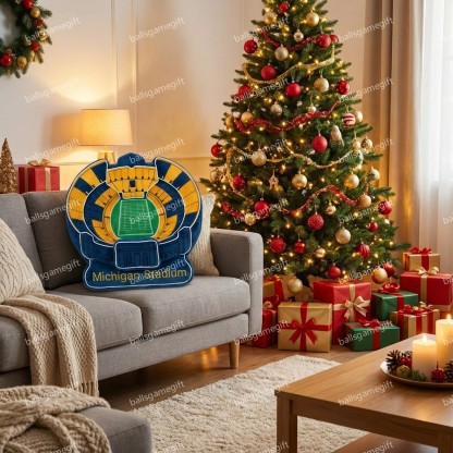 Michigan Stadium Plush Pillow