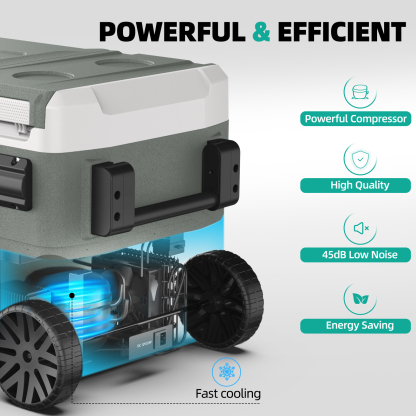 ALPICOOL ZAW60 61QT  Dual Zone Portable Fridge Car Freezer -Alpicool Official