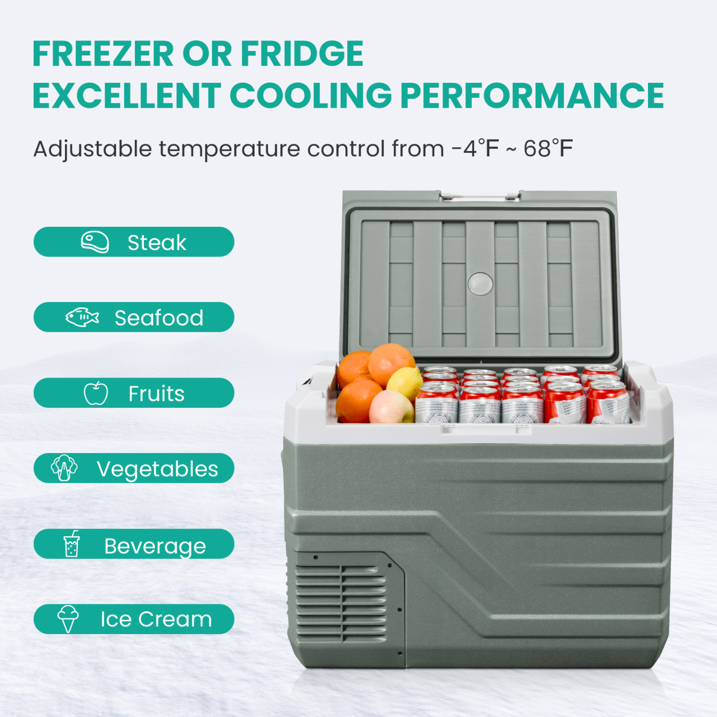 ALPICOOL NL40 Dual Zone 37QT 12V/24V Portable Refrigerator-Alpicool Official