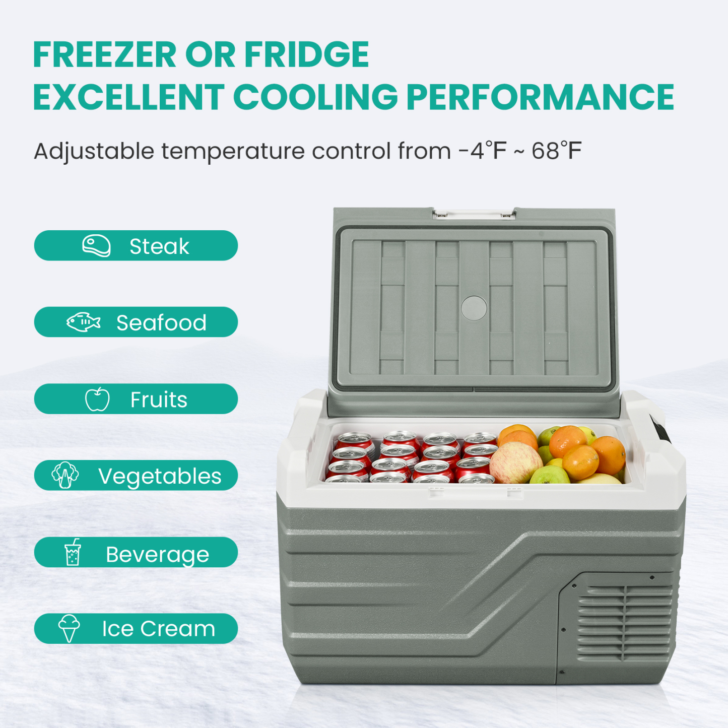 ALPICOOL NL30 28QT Single Zone Portable Fridge Car Freezer -Alpicool Official
