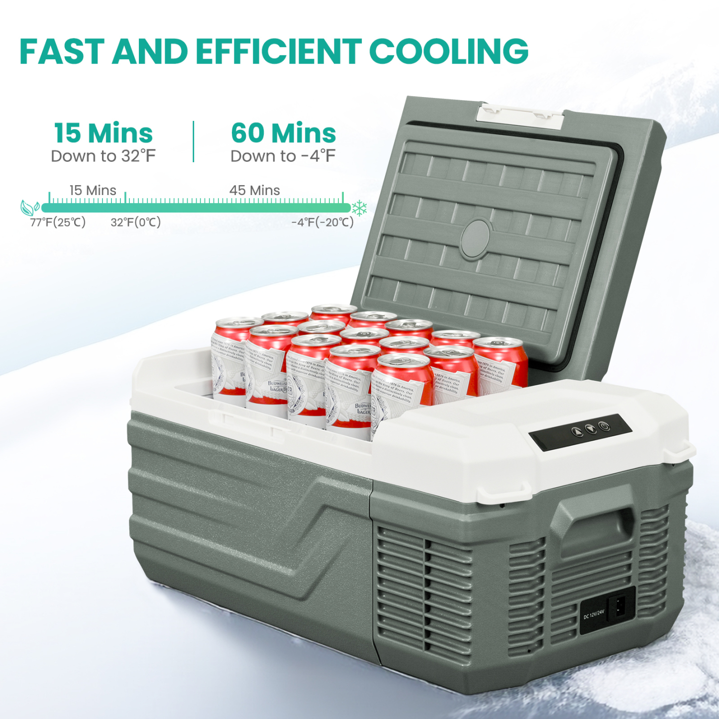 ALPICOOL NL15 12V/24V 16 Quart Portable Fridge For Travel-Alpicool Official