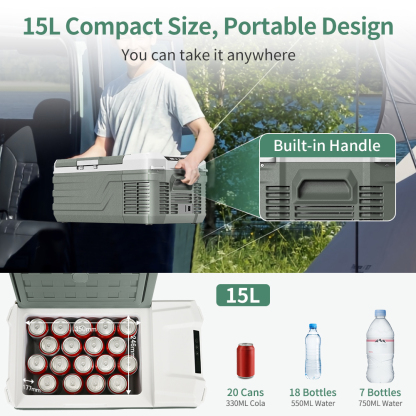 ALPICOOL NL15 12V/24V 15L Portable Fridge For Travel-Alpicool Official