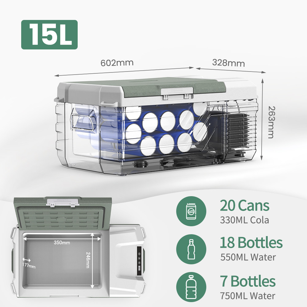 ALPICOOL NL15 12V/24V 15L Portable Fridge For Travel-Alpicool Official