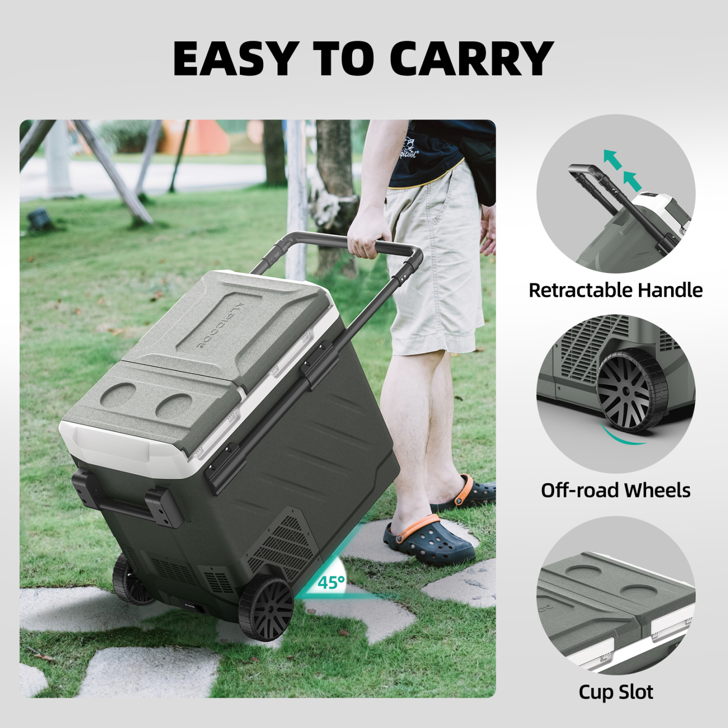 ALPICOOL ZAW60 61QT Dual Zone Portable Fridge Car Freezer -Alpicool Official
