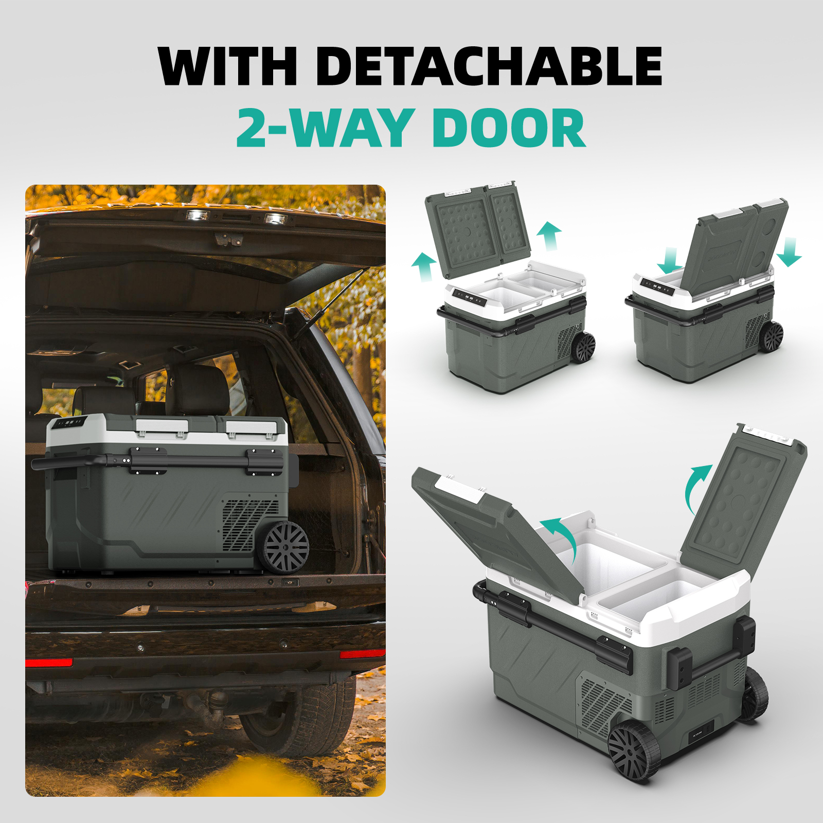 ALPICOOL ZAW40 42QT Dual Zone Portable Fridge Car Freezer -Alpicool Official