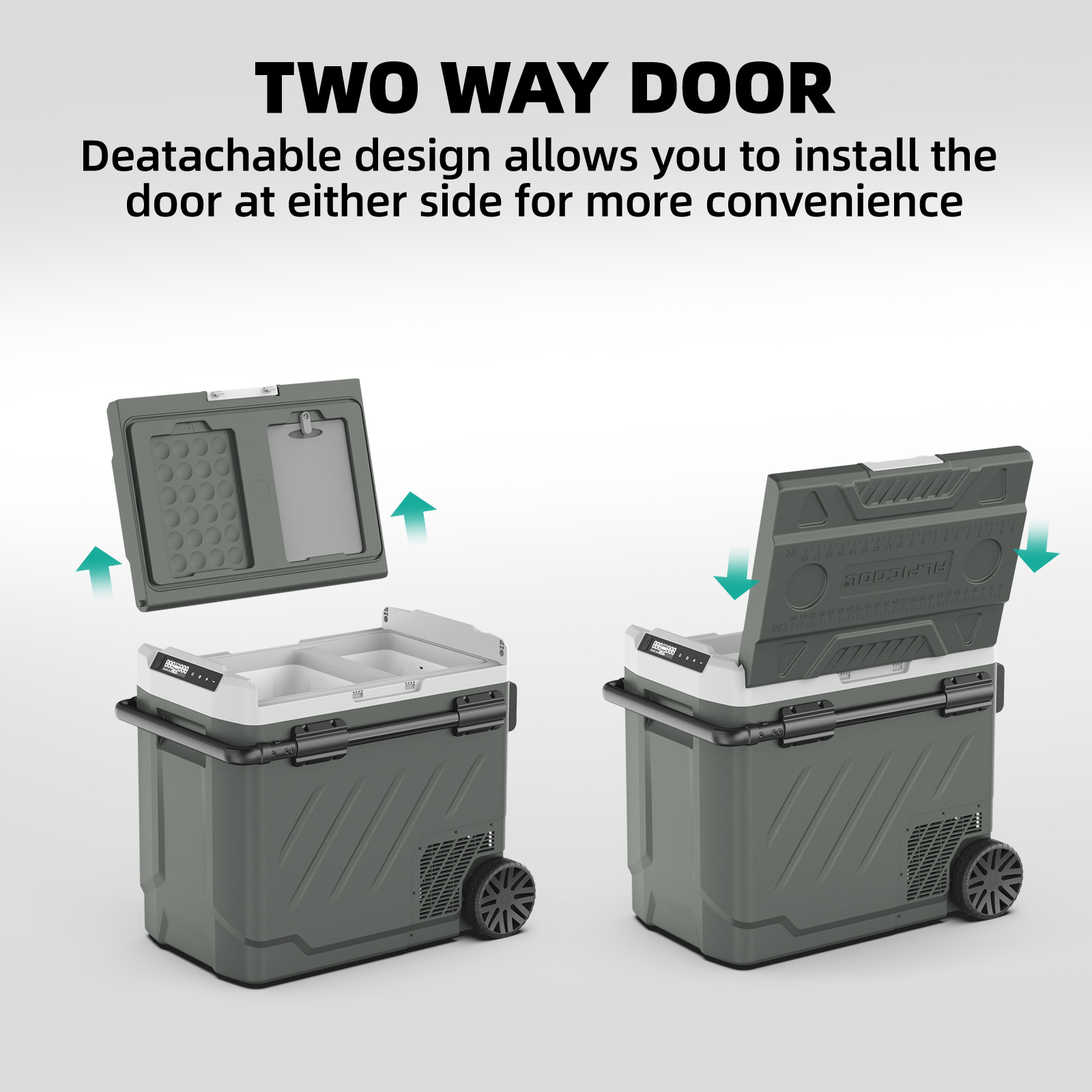 ALPICOOL ZGW51 Dual Zone 52 Quart 12V/24V Refrigerator Portable Fridge Freezer -Alpicool Official
