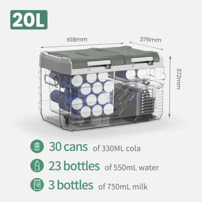 ALPICOOL NLS35 20L 12V/24V Dual Zone Portable Fridge Freezer -Alpicool Official