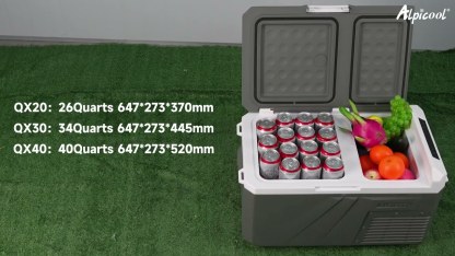 Alpicool  QX40 Dual Zone 42QT 12V Portable Refrigerator