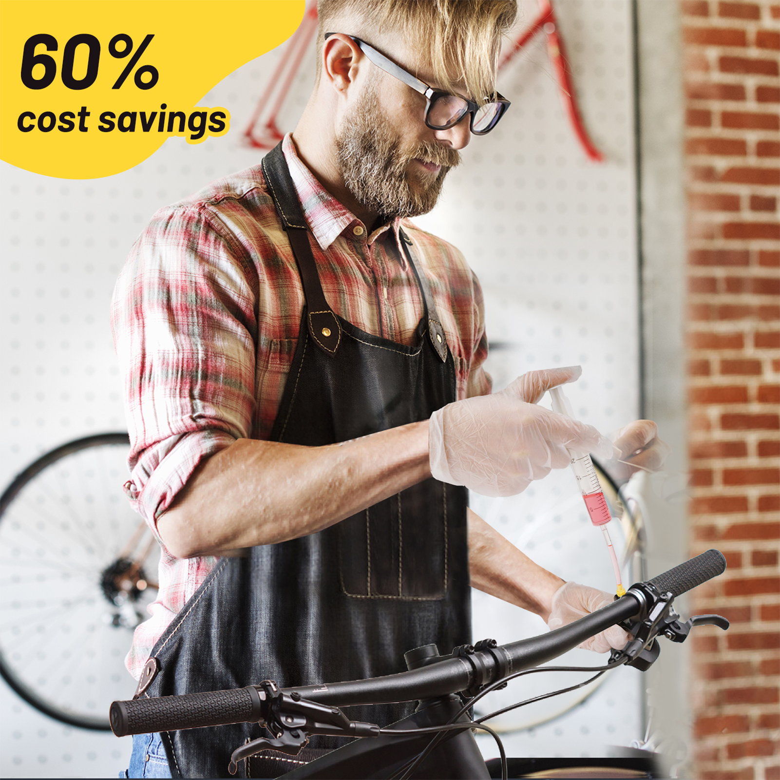 CHUMXINY Brake Bleed Kit for SHIMANO, TEKTRO Hydraulic Disc Brakes, Including High Performance Mineral Brake Fluid (120ml).