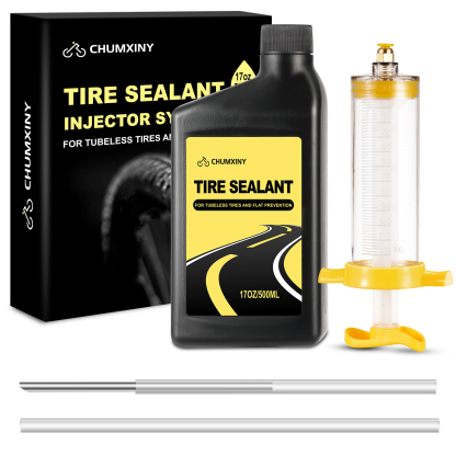CHUMXINY Tubeless Tire Sealant, Injectable MTB Tire Sealant, Seals Air Holes Up to 6.5 mm, Suitable for Mountain Bike and Road Bike Tires