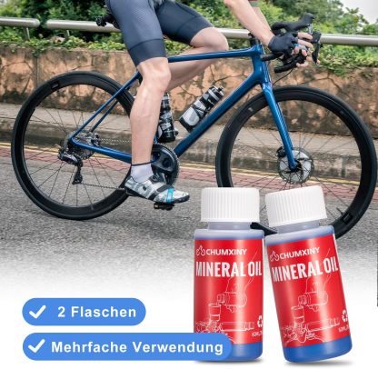 CHUMXINY bleeding kit for MAGURA disc brakes, bleeding kit Contains high-performance mineral brake fluid (120ml).