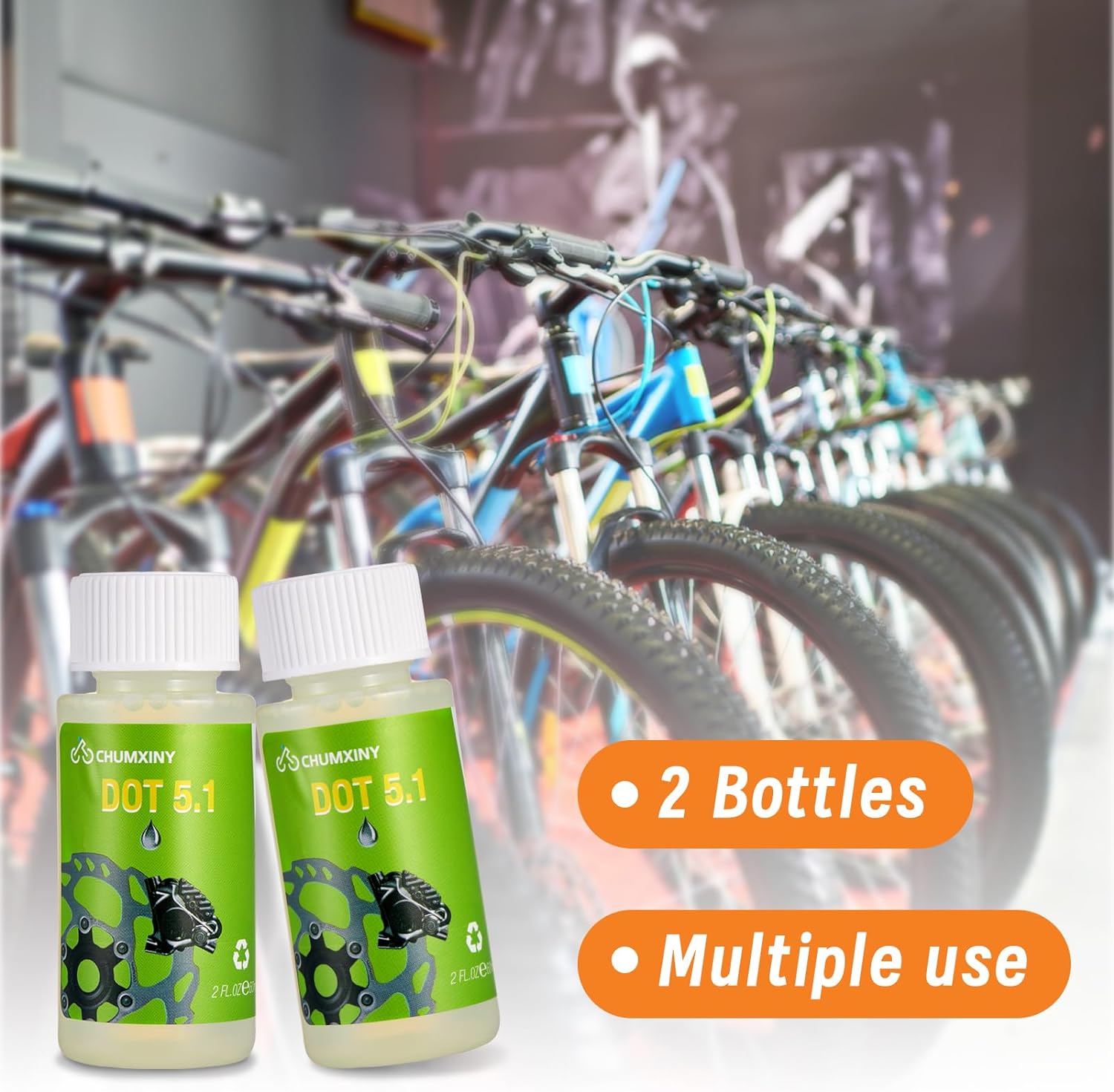 Brake Bleed Kit for SRAM, Avid Range of Hydraulic Disc Brakes, Including High Performance DOT 5.1 Brake Fluid(120ml)